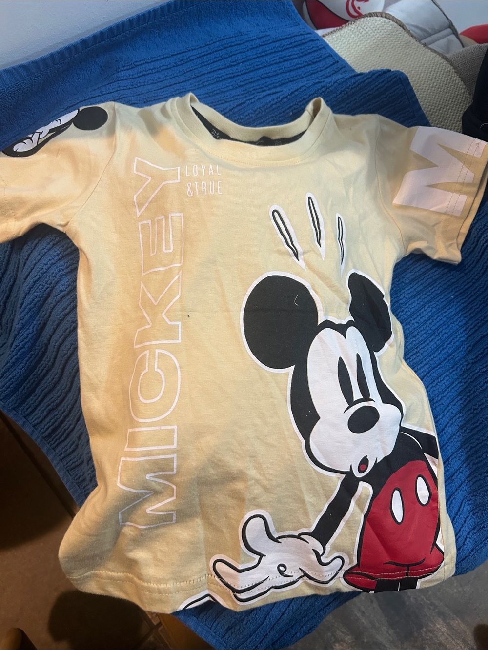 Disney Yellow Mickey Mouse Short Sleeve Tee